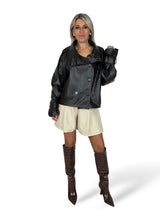 CHAQUETA POLIPIEL TRENZADA JOT