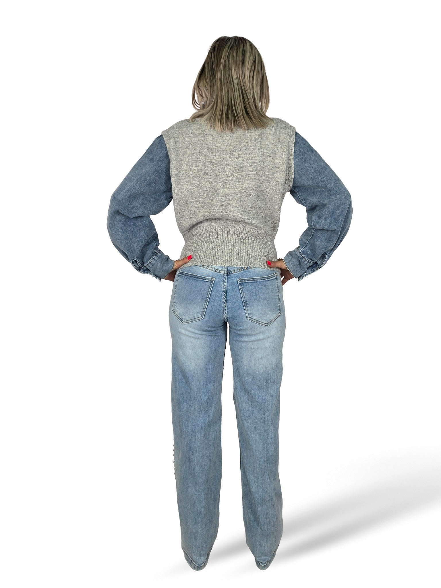 JERSEY COMBINADO DENIM