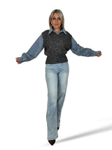 JERSEY COMBINADO DENIM