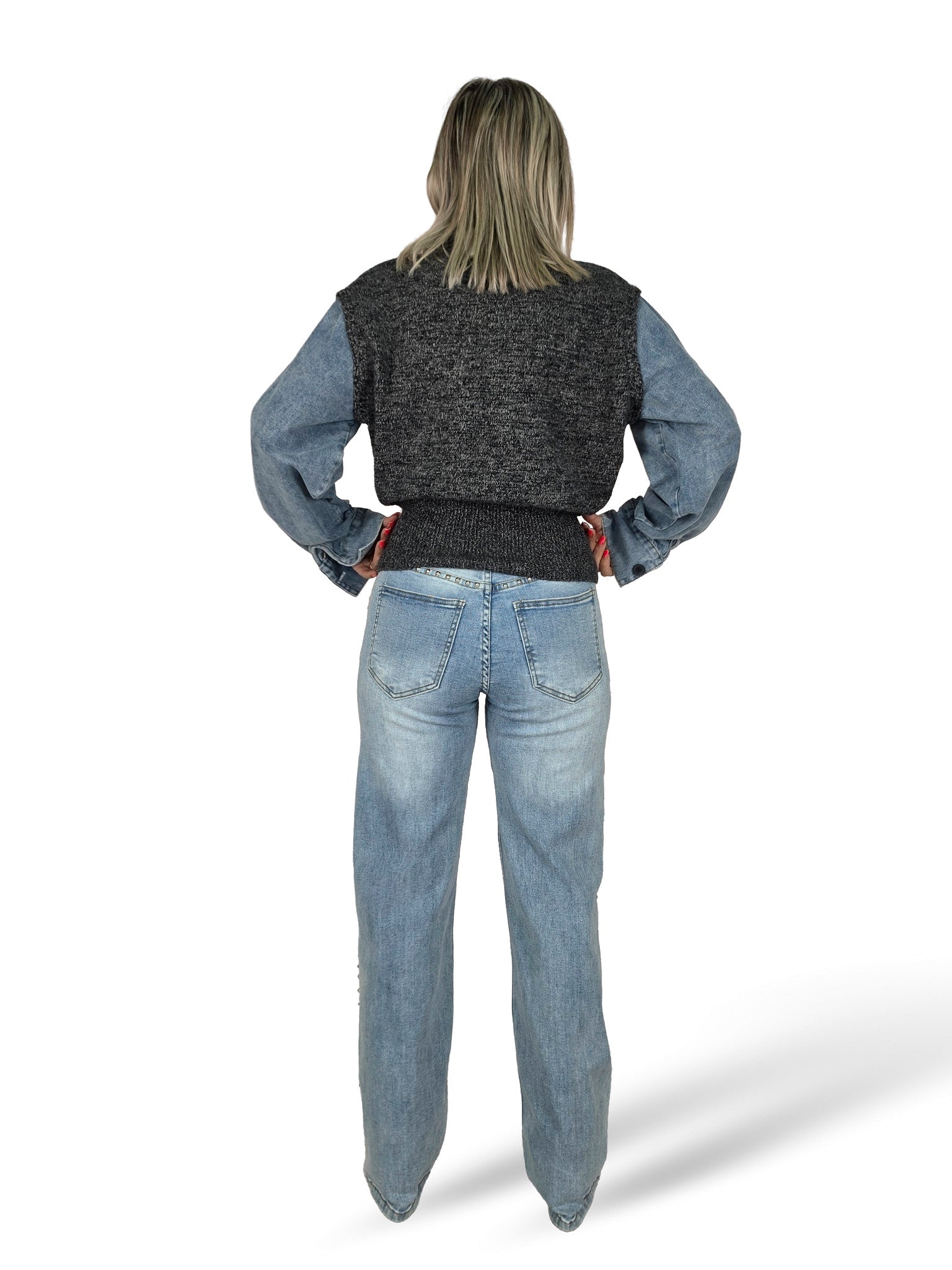 JERSEY COMBINADO DENIM