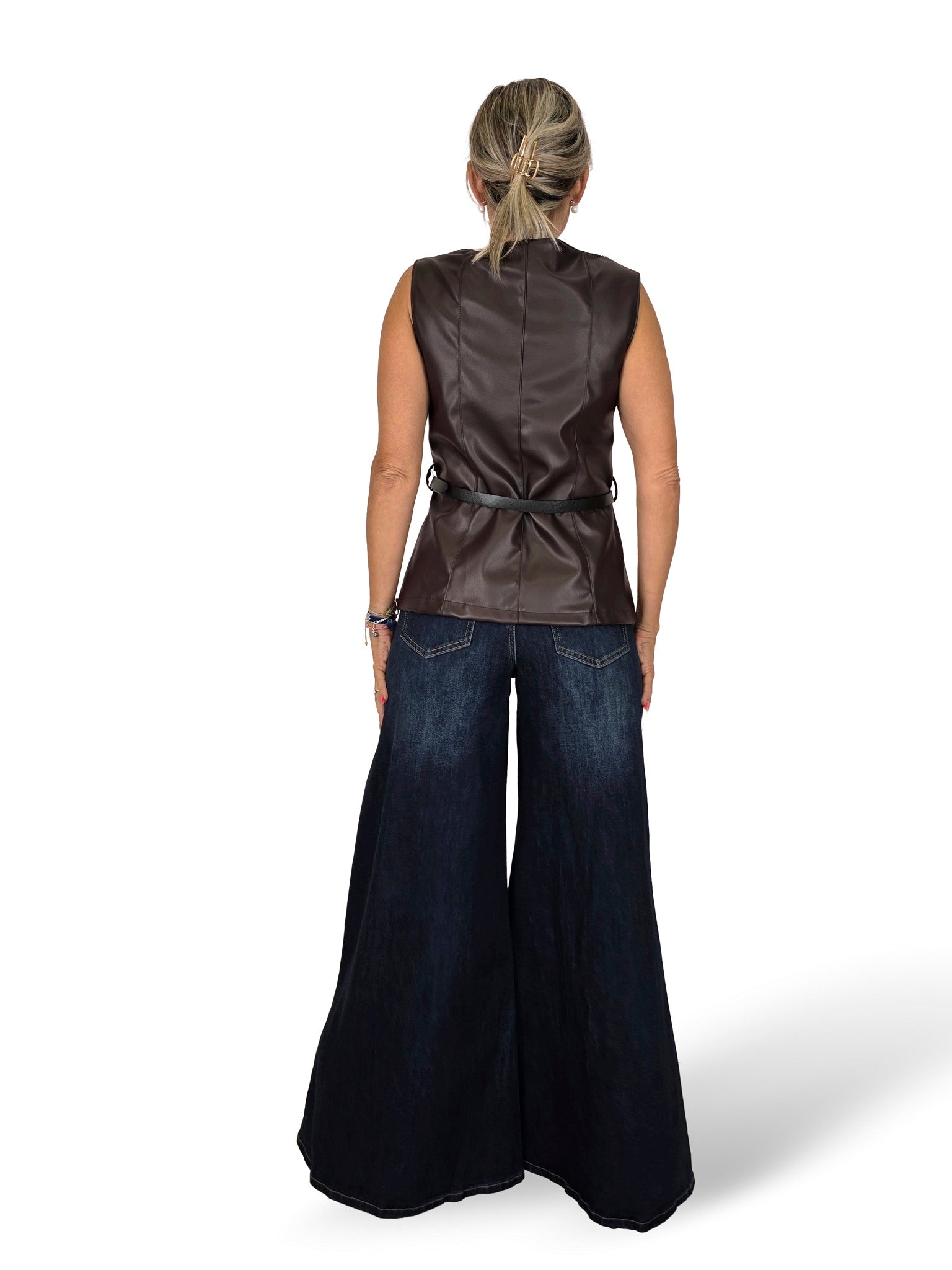JEANS PALAZZO AZUL OSCURO SW