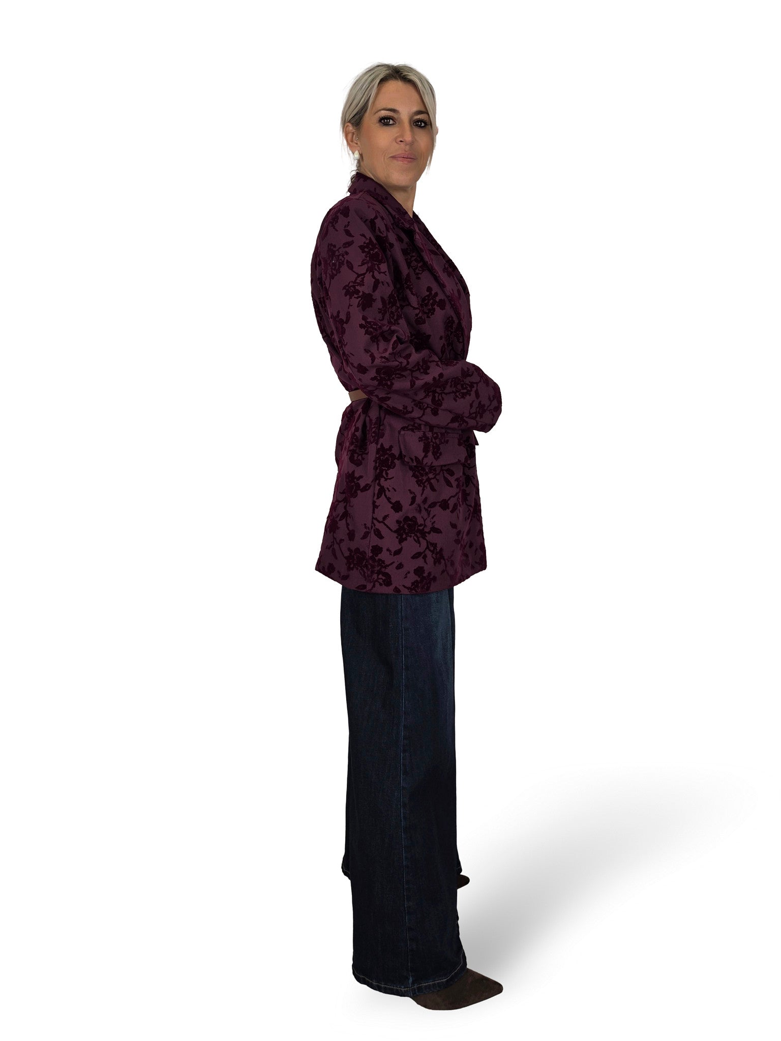 BLAZER FLOCKÉ EN VELOURS