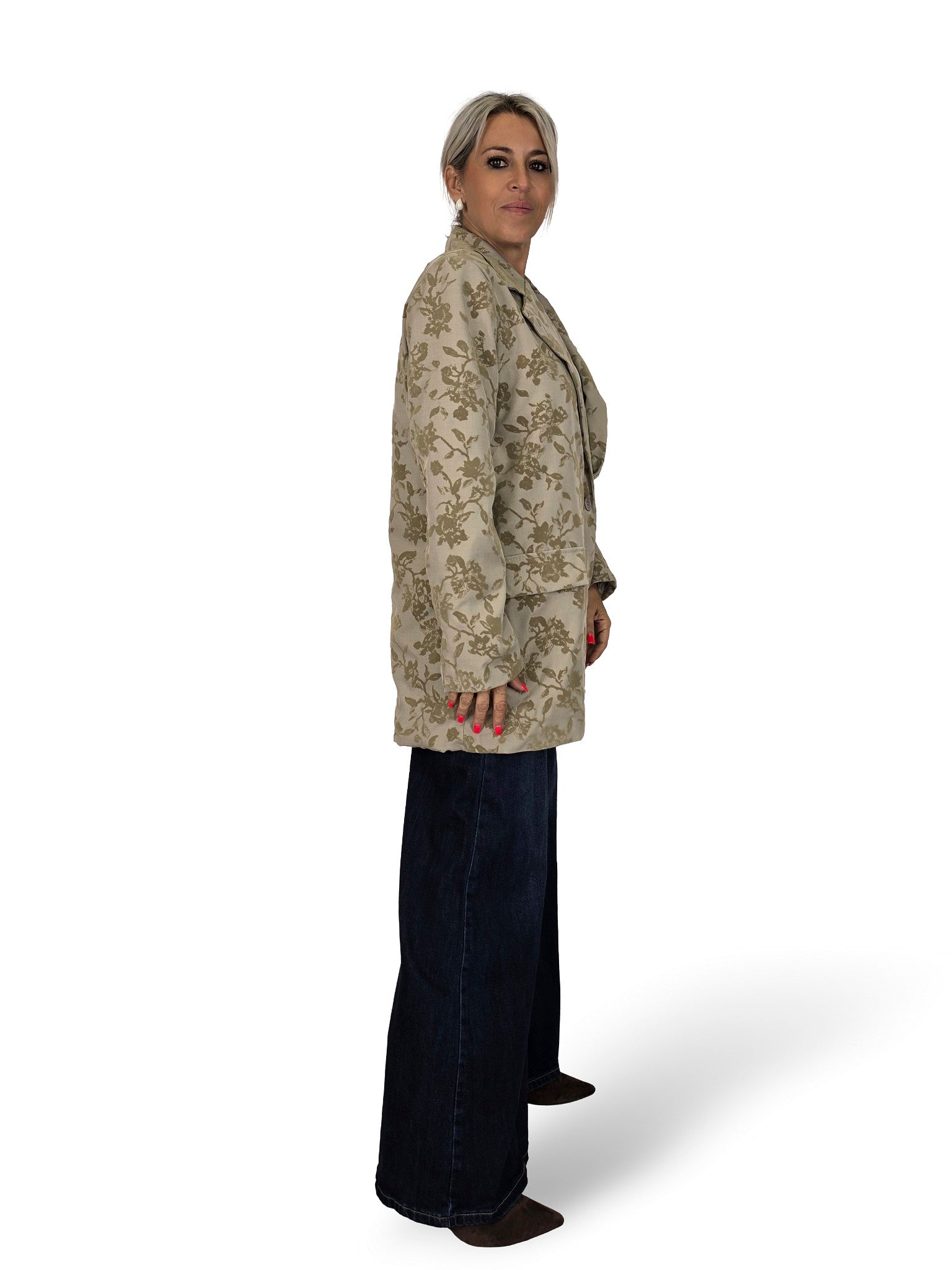BLAZER FLOCKÉ EN VELOURS