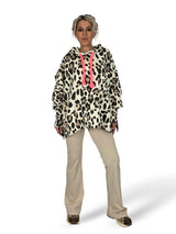 MAXI SWEAT-SHIRT IMPRIMÉ ANIMAL AVEC CORDON FLUOR
