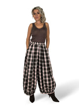 PANTALON BALLON À CARREAUX JOT