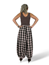 PANTALON BALLON À CARREAUX JOT