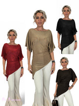 TOP ASIMMETRICO IN LUREX