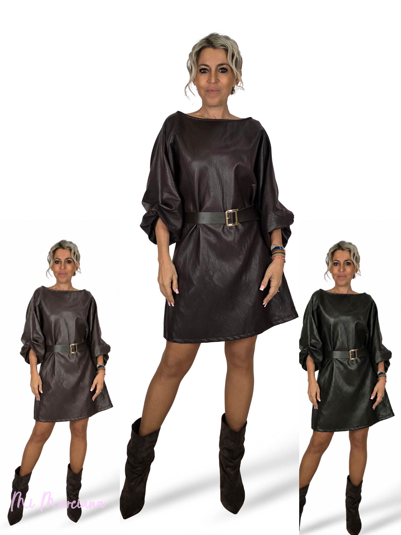 VESTIDO POLIPIEL MURCIELAGO