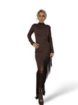 JOT-KLEID AUS BAUMWOLLE MIT FRANSEN