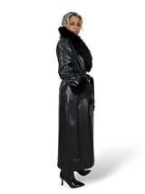 CAPPOTTO IN PELLE CON PELLICCIA JOT