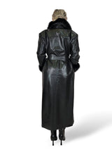 CAPPOTTO IN PELLE CON PELLICCIA JOT