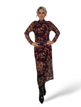 VESTIDO TUL CAMUFLAJE DRAPEADO