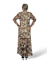VESTIDO TUL CAMUFLAJE DRAPEADO