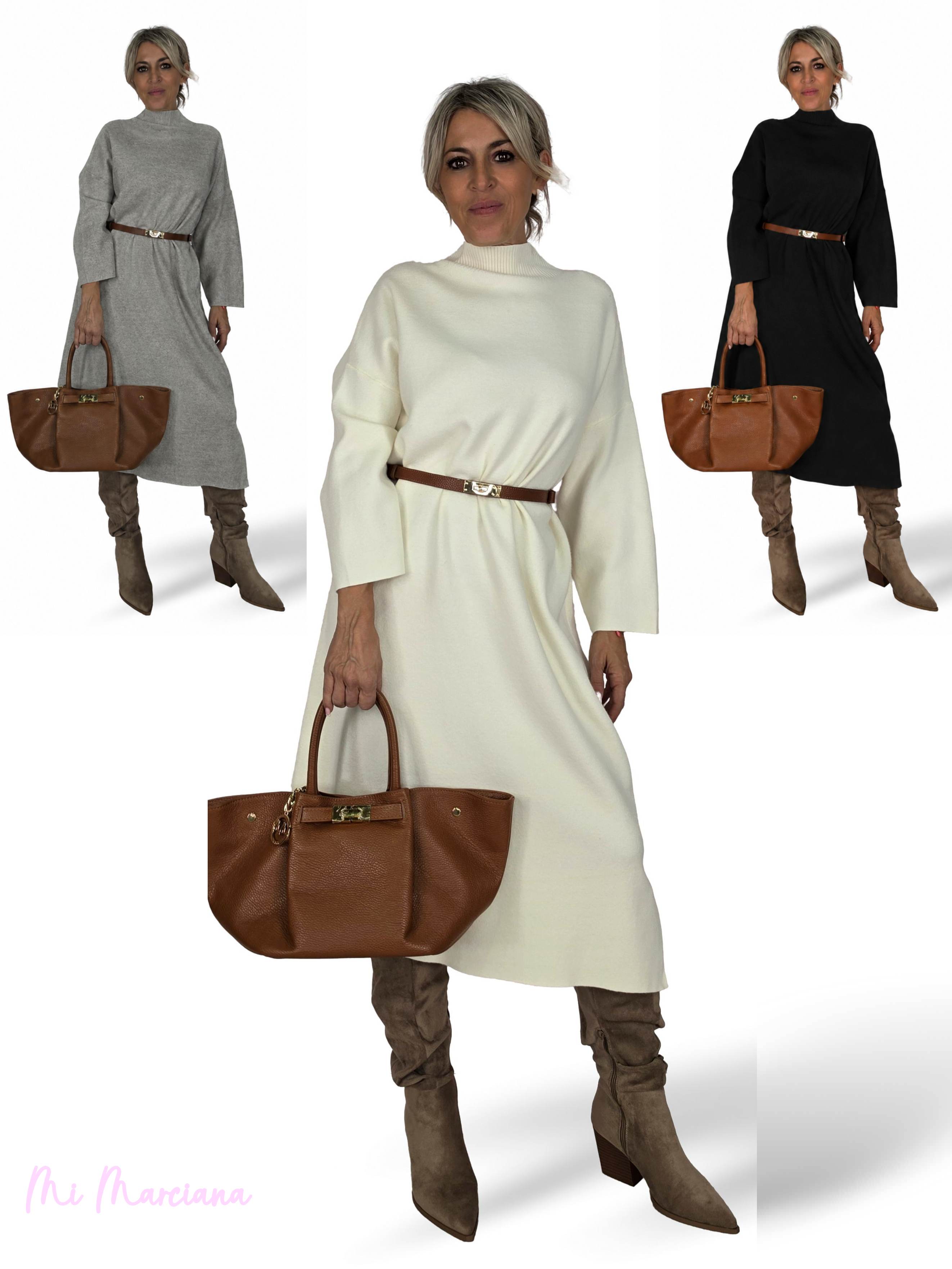 VESTIDO MIDI PUNTO JOT