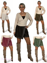 FALDA PANTALON TACHUELAS
