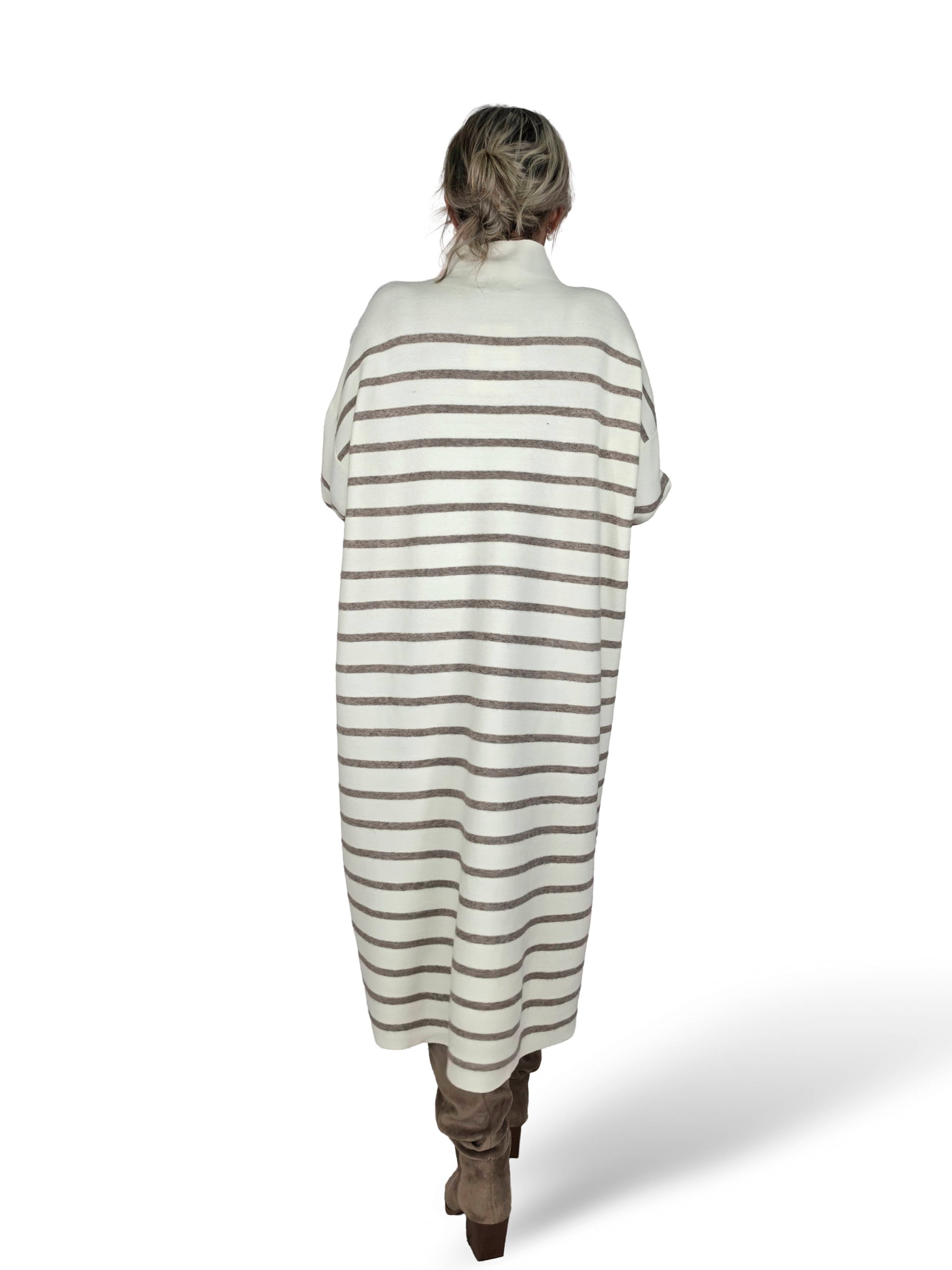 VESTIDO MIDI PUNTO RAYAS JOT