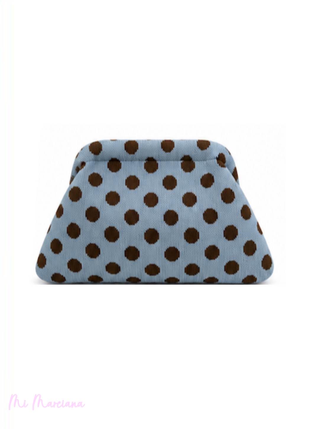 Clutchtasche mit Polka-Dots