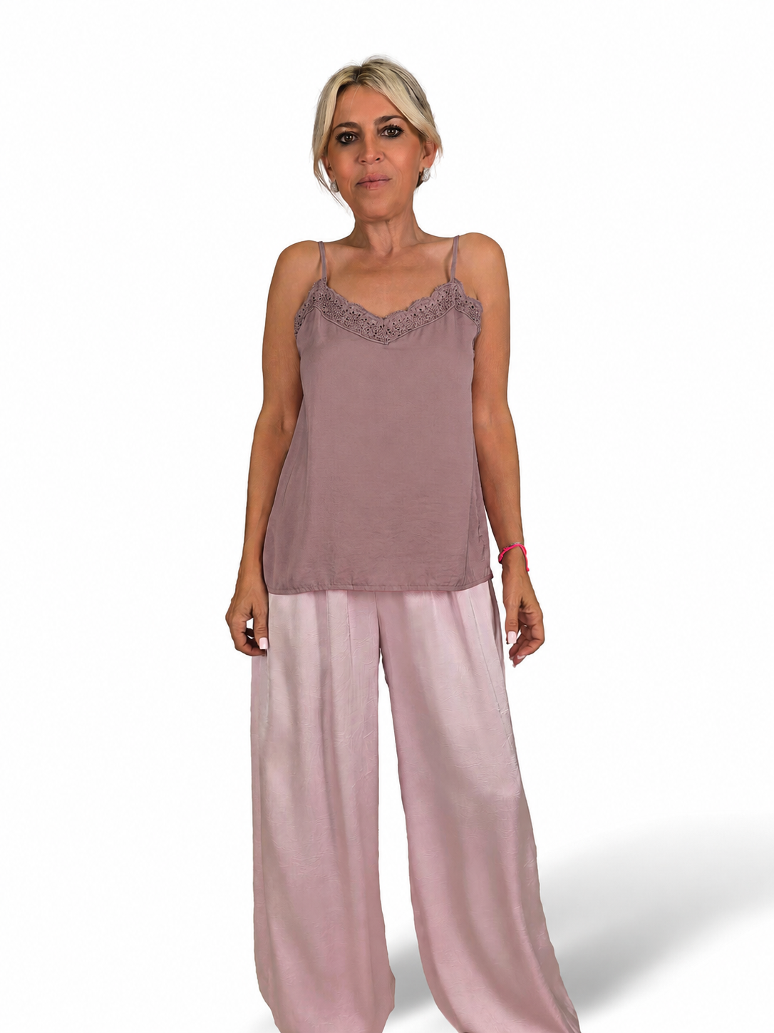 Dessous-Top mit Guipure-Ausschnitt