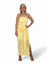 VESTIDO ENCAJE NUDO LATERAL