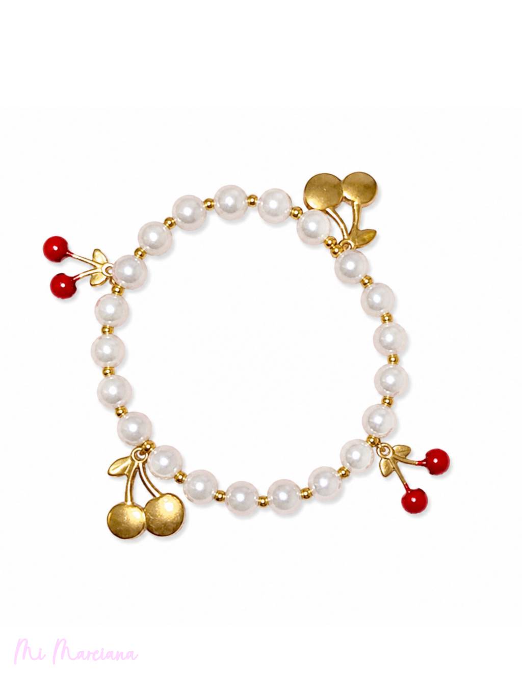 PULSERA PERLAS CEREZA