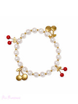 PULSERA PERLAS CEREZA