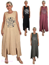 Abito in cotone lavato stile rockstar