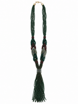 COLLIER DE PERLES À FRANGES