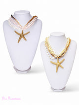 COLLAR ESTRELLA BOLITAS TERCIOPELO