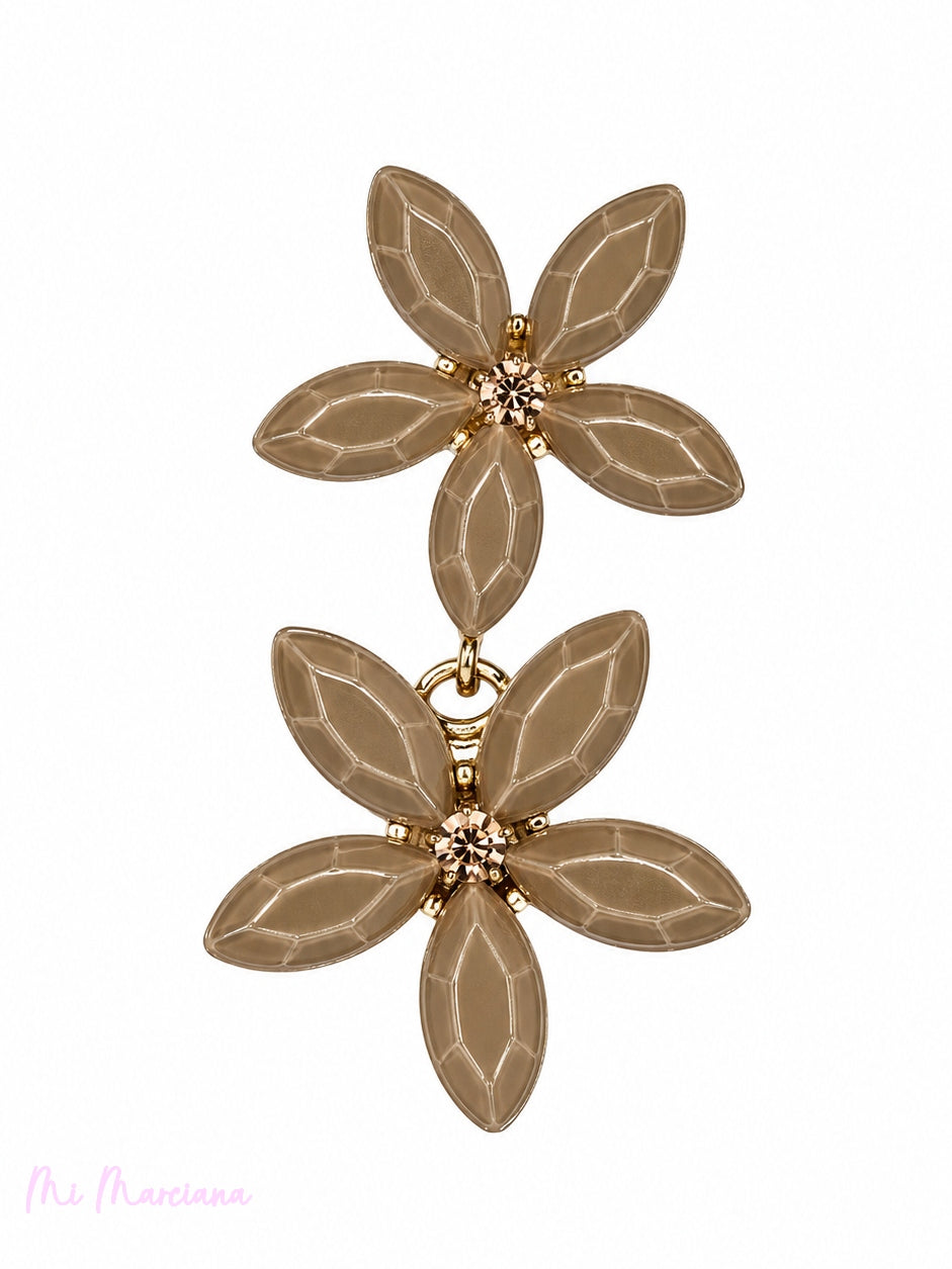 BRINCOS FLOR DE CRISTAL