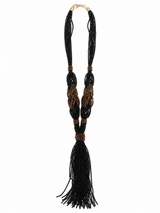 COLLIER DE PERLES À FRANGES