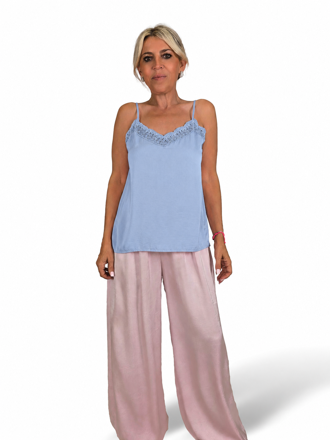 Dessous-Top mit Guipure-Ausschnitt