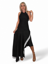 VESTIDO ASIMETRICO CON ENCAJES JOT