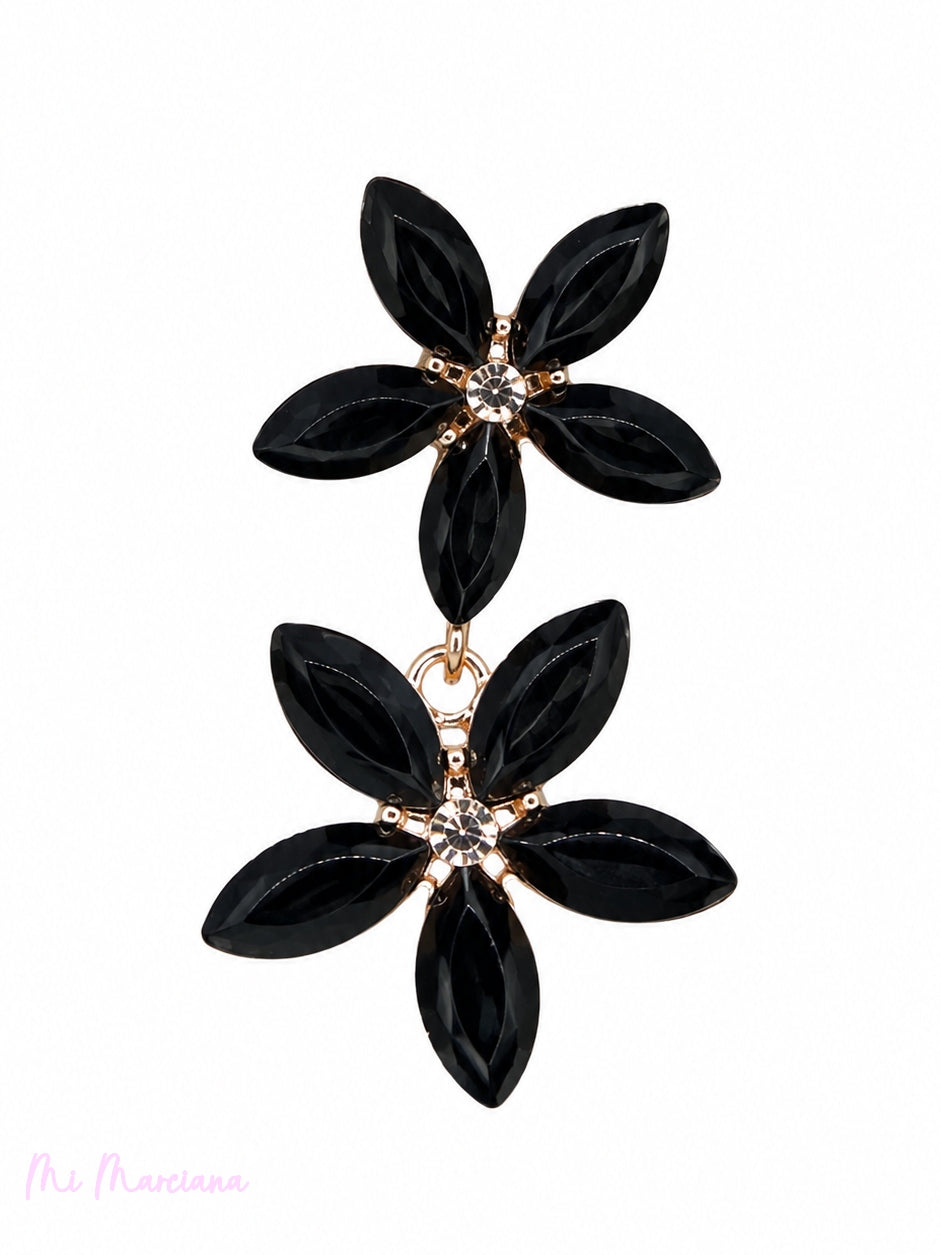 BRINCOS FLOR DE CRISTAL