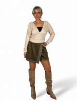 FALDA PANTALON TACHUELAS