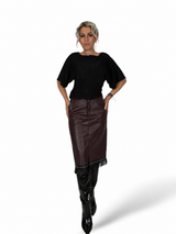 LUMINA LEDERROCK MIT FRANSEN