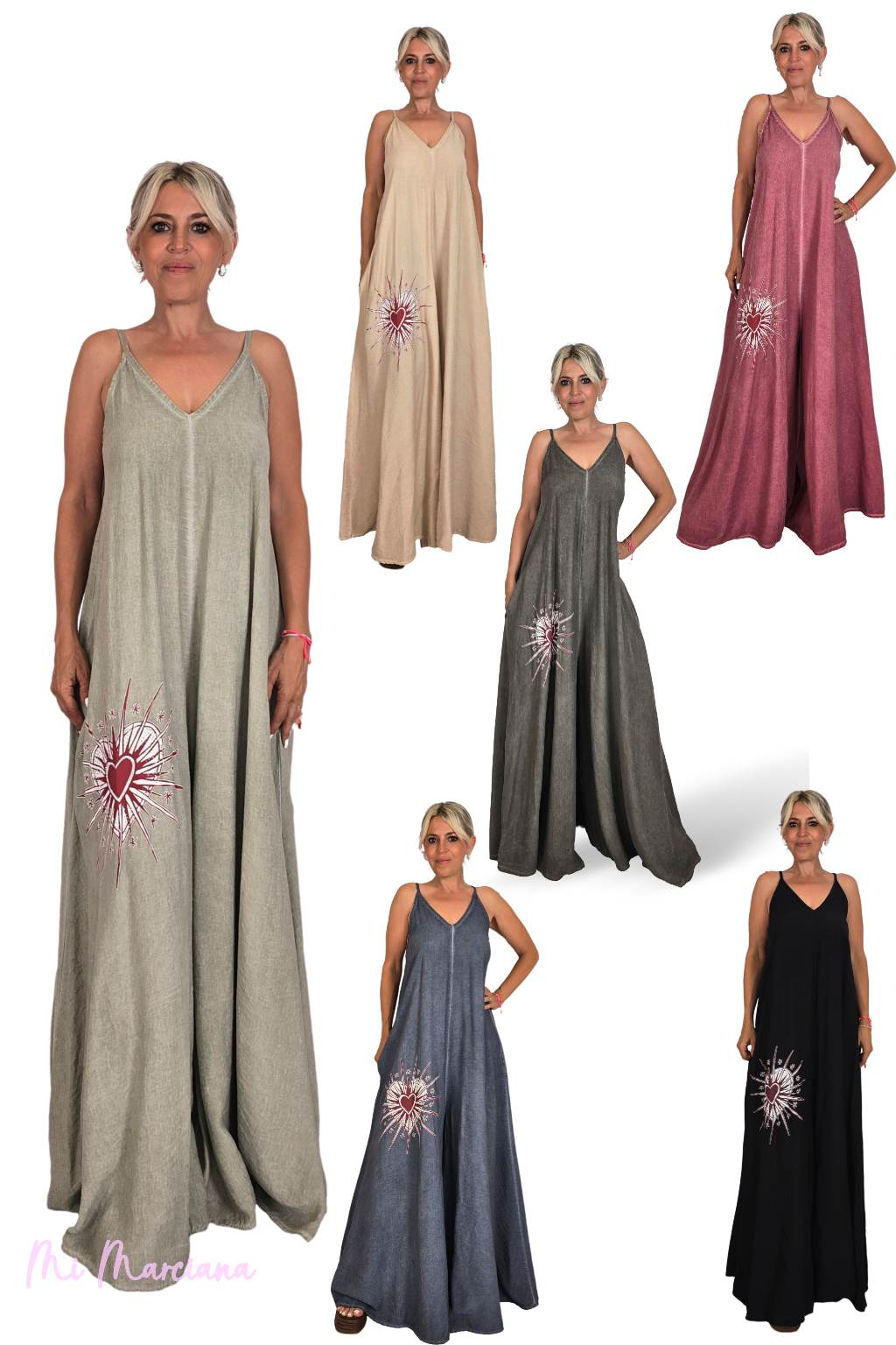 MONO PALAZZO CORAZON STRASS