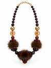 COLLAR POMPÓN PERLAS