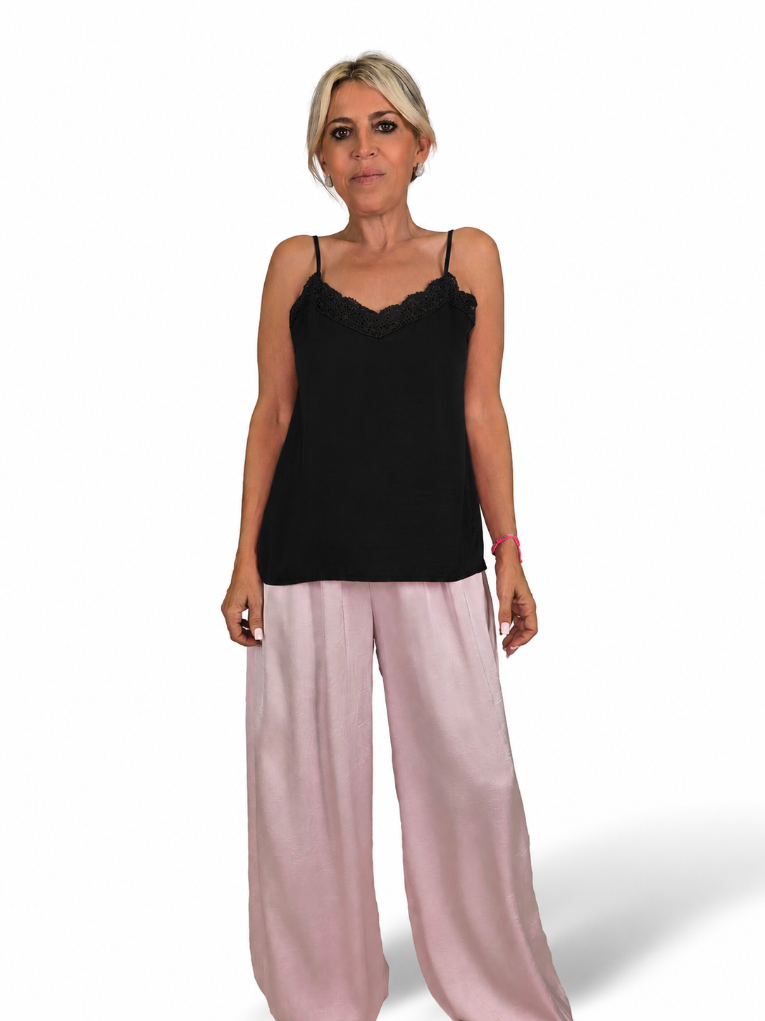 Dessous-Top mit Guipure-Ausschnitt