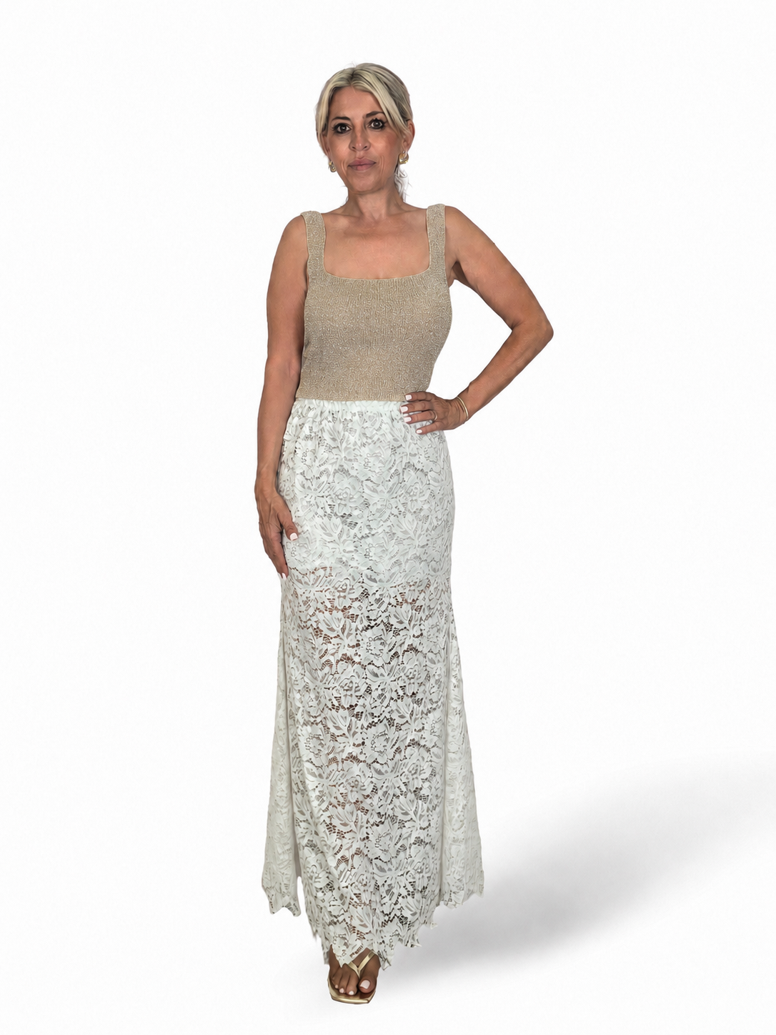 TOP BANDO PUNTO TIRANTES GLITTER
