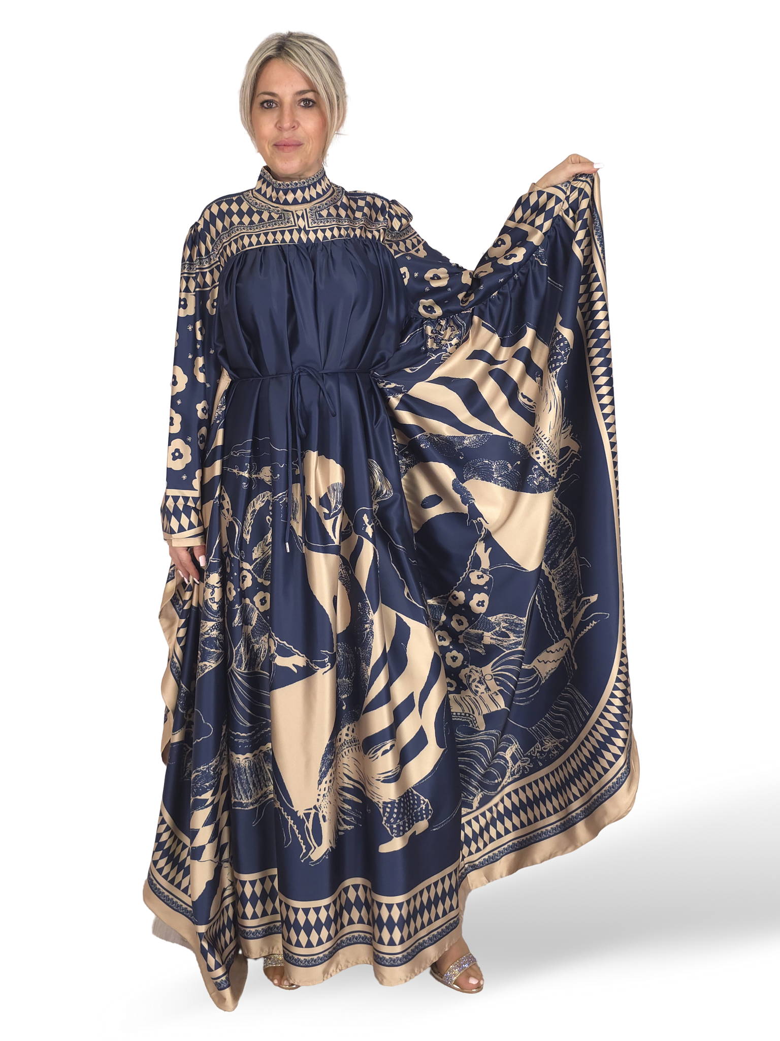 VESTIDO KAFTAN ESTAMPADO JOT