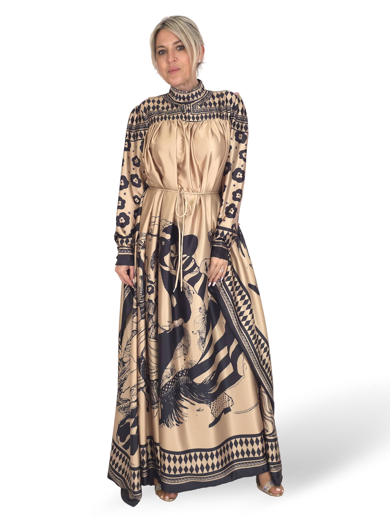 VESTIDO KAFTAN ESTAMPADO JOT