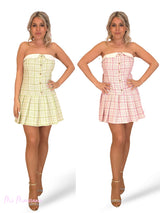VESTIDO TOMARA-CALÇA DE TWEED