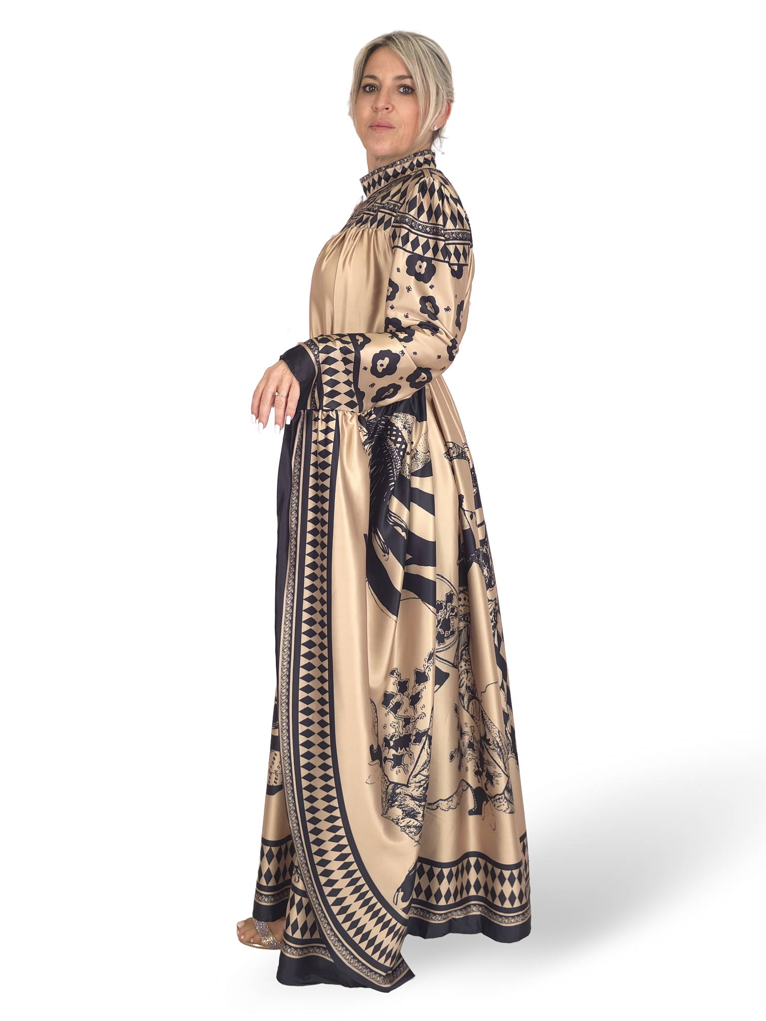 VESTIDO KAFTAN ESTAMPADO JOT