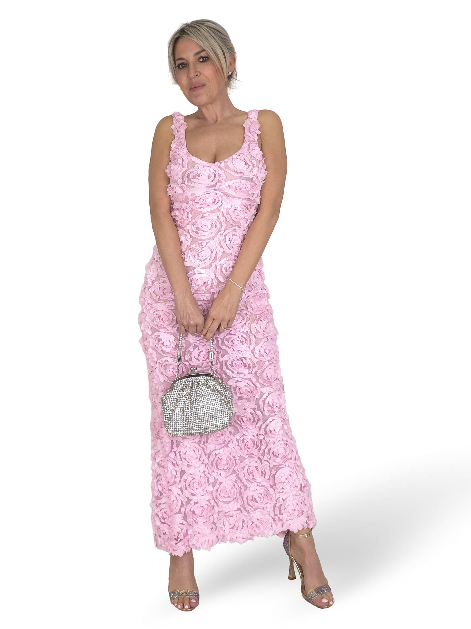 VESTIDO FLORES 3D JOT
