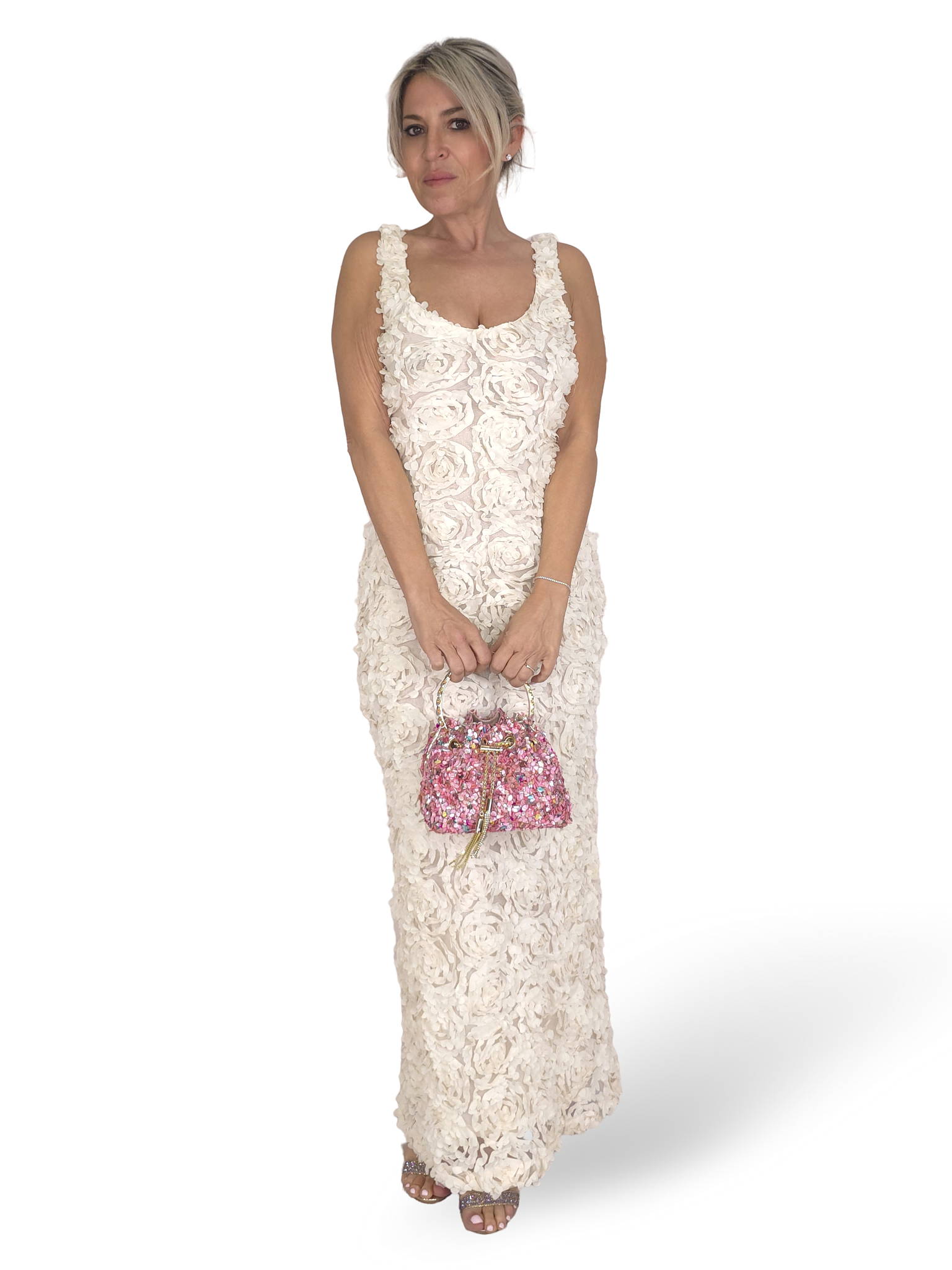VESTIDO FLORES 3D JOT