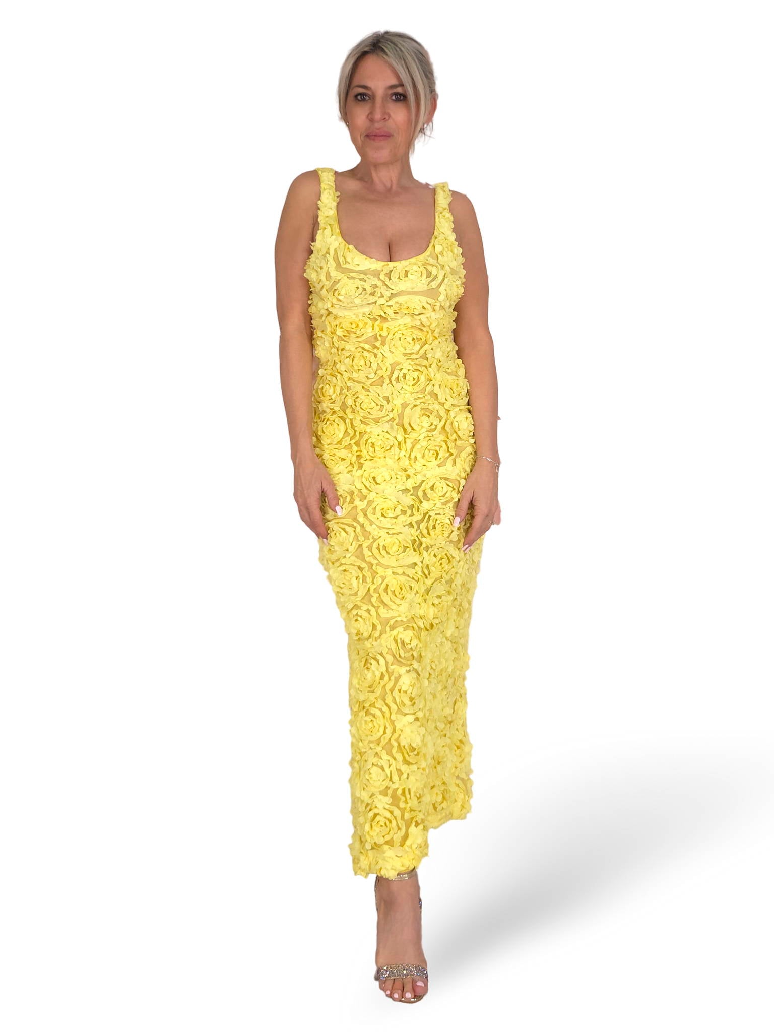 VESTIDO FLORES 3D JOT