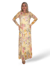 VESTIDO FLORAL DE TULE