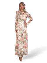 VESTIDO FLORAL DE TULE