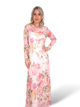 VESTIDO FLORAL DE TULE