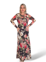 VESTIDO FLORAL DE TULE
